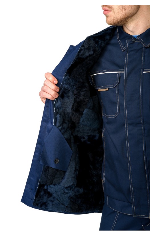 Жилет на подкладке из натурального меха