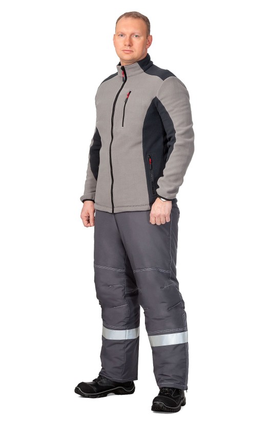 Куртка флисовая «Софт» серая