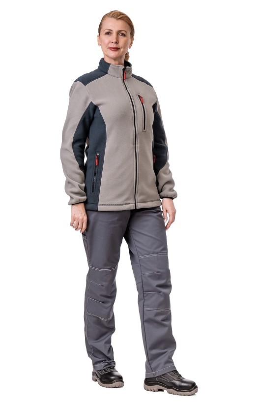 Куртка флисовая «Софт» серая