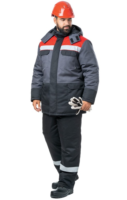 Куртка мужская зимняя «Молоток» серая