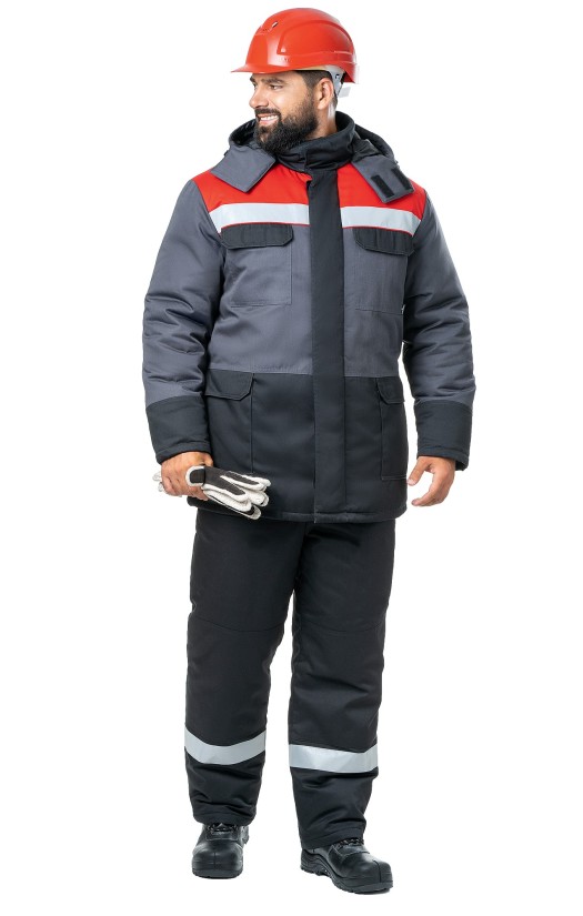 Куртка мужская зимняя «Молоток» серая