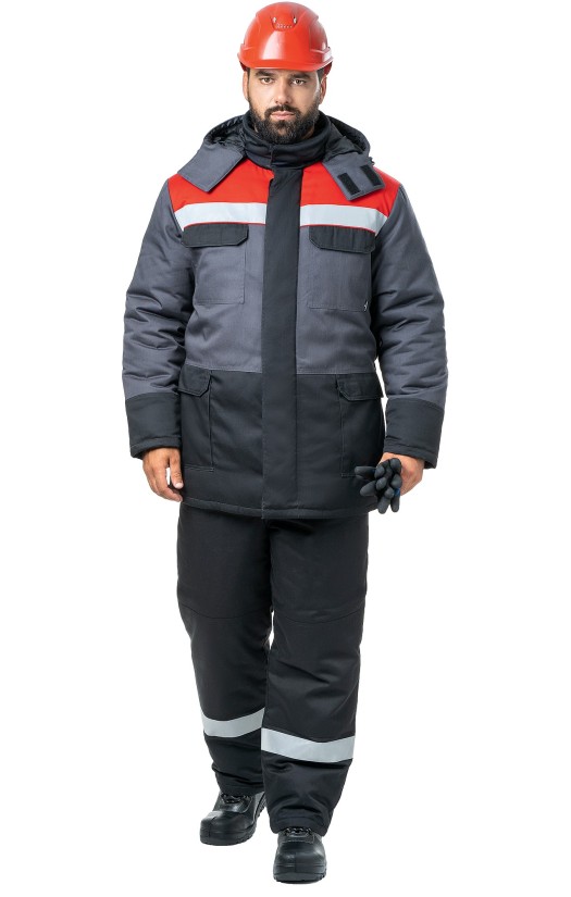 Куртка мужская зимняя «Молоток» серая