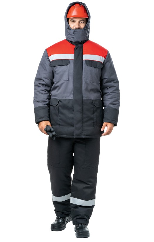 Куртка мужская зимняя «Молоток» серая