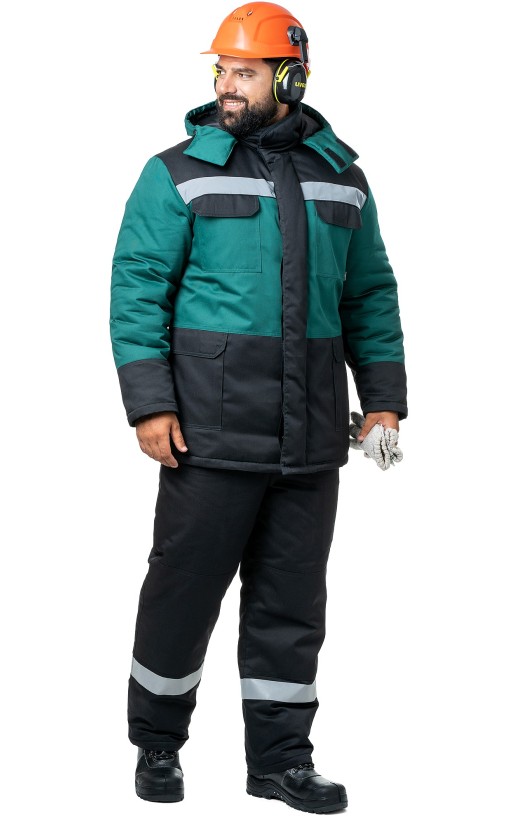 Куртка мужская зимняя «Молоток» зеленая