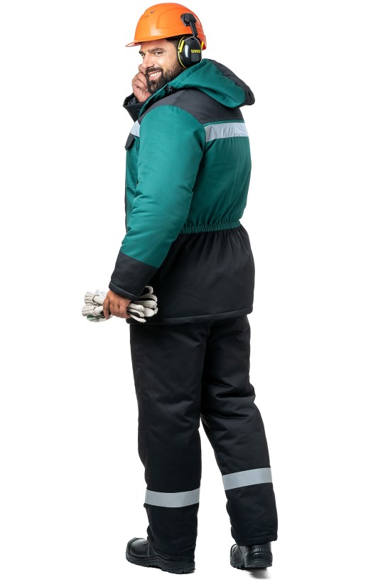 Куртка мужская зимняя «Молоток» зеленая