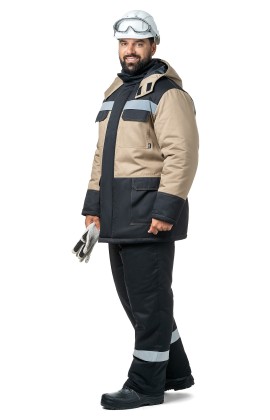 Куртка мужская зимняя «Молоток» бежевая