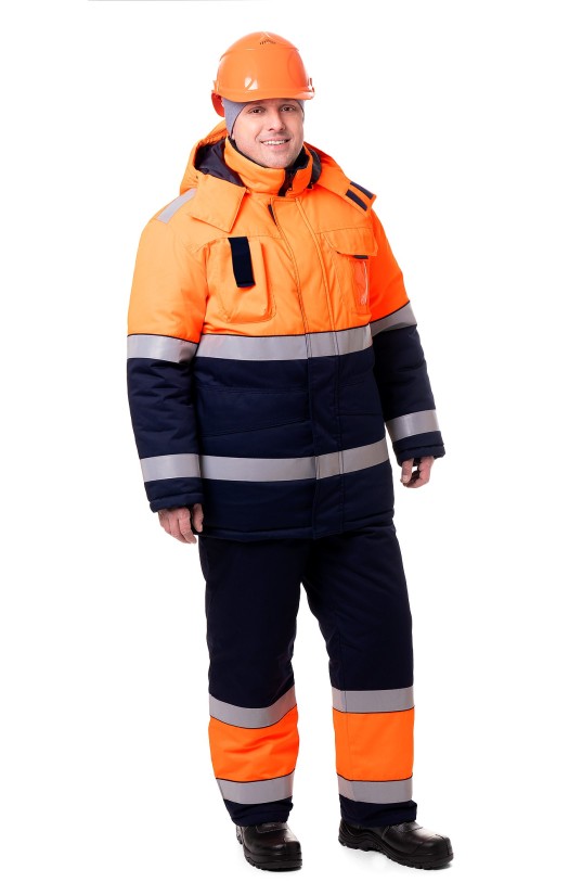 Куртка зимняя сигнальная «Магистраль»