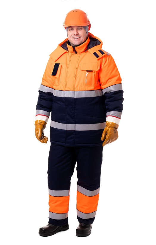 Куртка зимняя сигнальная «Магистраль»