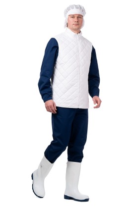 Жилет утепленный «Фридж» белый