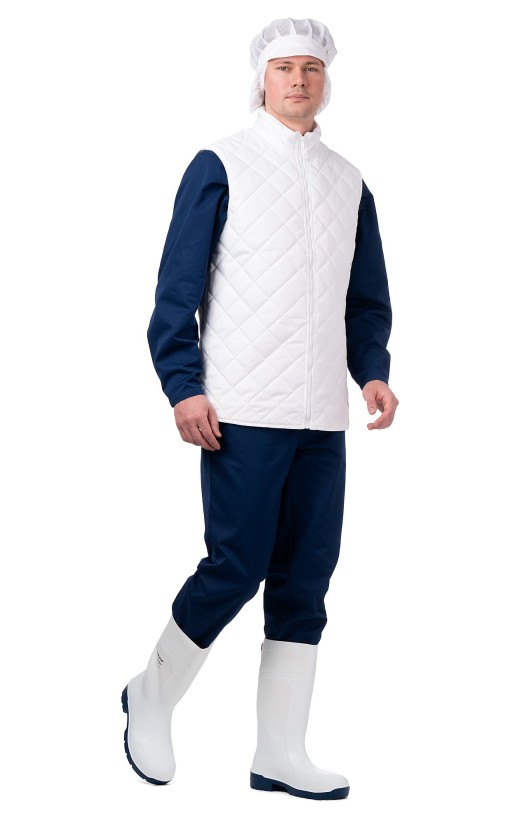 Жилет утепленный «Фридж» белый