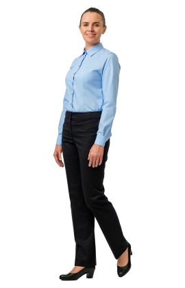 Блузка женская «Флекс-Т» голубая, длинный рукав