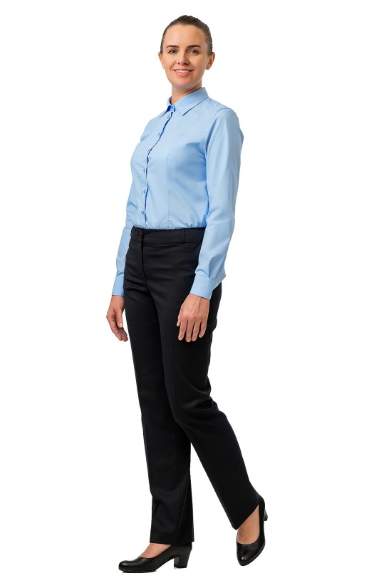 Блузка женская «Флекс-Т» голубая, длинный рукав