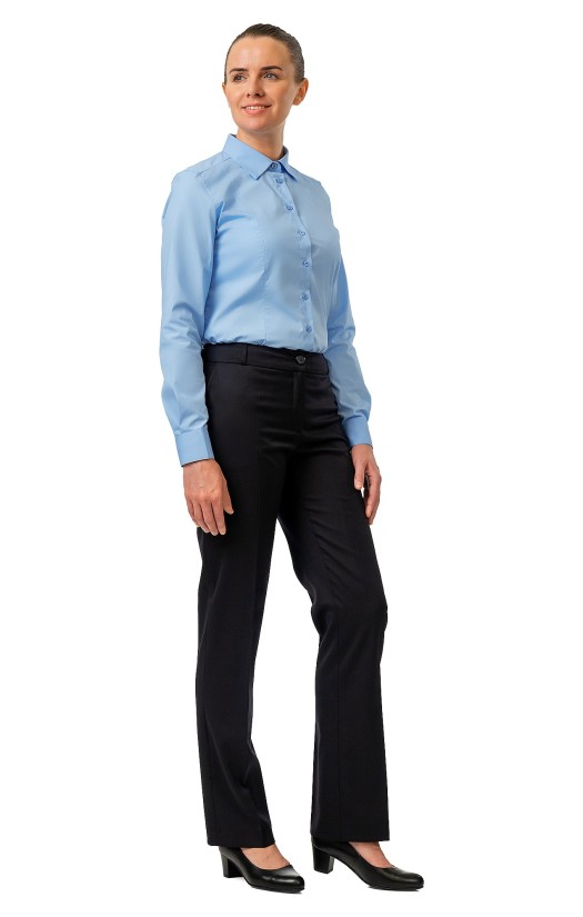 Блузка женская «Флекс-Т» голубая, длинный рукав