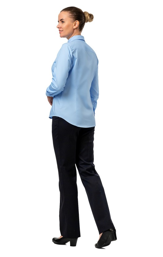 Блузка женская «Флекс-Т» голубая, длинный рукав
