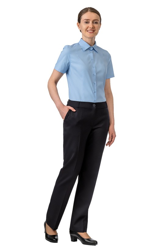 Блузка женская "Флекс-Т" голубая, короткий рукав