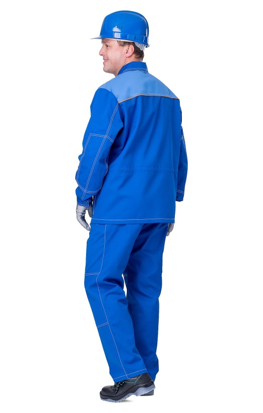 Куртка мужская летняя «Сити» удлиненная васильковая