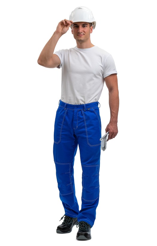 Брюки мужские летние «Сити» васильковые