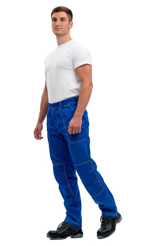 Брюки мужские летние «Сити» васильковые