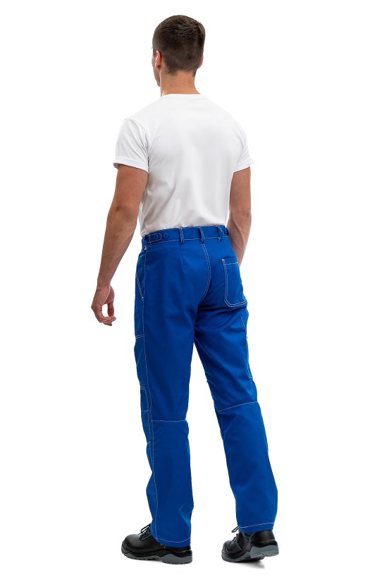 Брюки мужские летние «Сити» васильковые