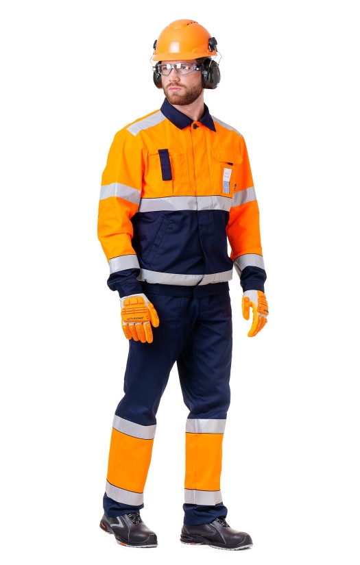 Костюм мужской летний сигнальный «Магистраль»