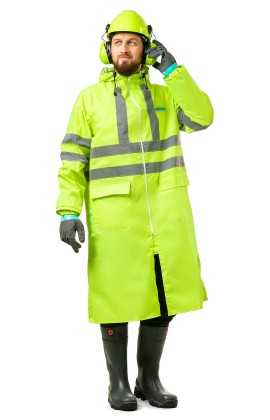 Плащ сигнальный влагозащитный «Экстра Вижен» (Extra Vision WPL) флуоресцентный желтый