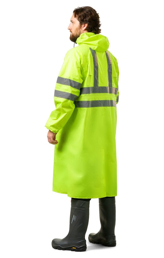 Плащ сигнальный влагозащитный «Экстра Вижен» (Extra Vision WPL) флуоресцентный желтый