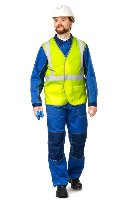 Жилет сигнальный «Эконом» флуоресцентный желтый