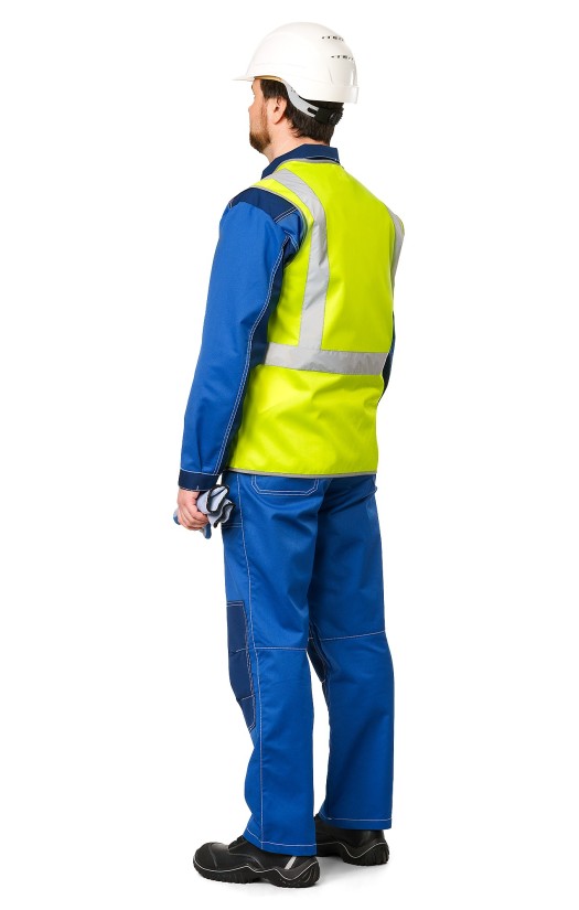 Жилет сигнальный «Эконом» флуоресцентный желтый