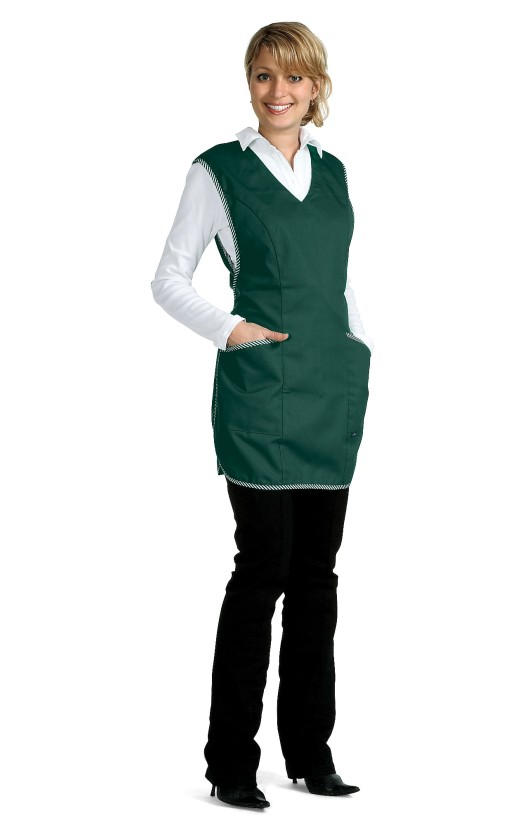 Фартук-сарафан женский темно-зеленый