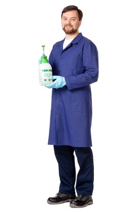 Халат мужской из ткани бязь