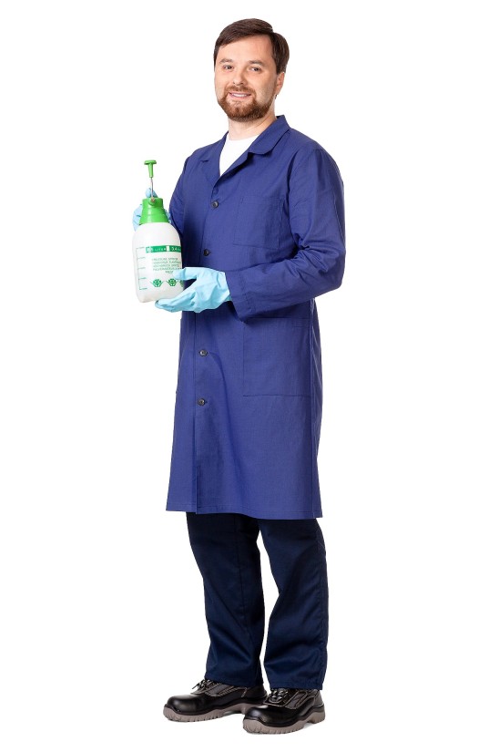 Халат мужской из ткани бязь