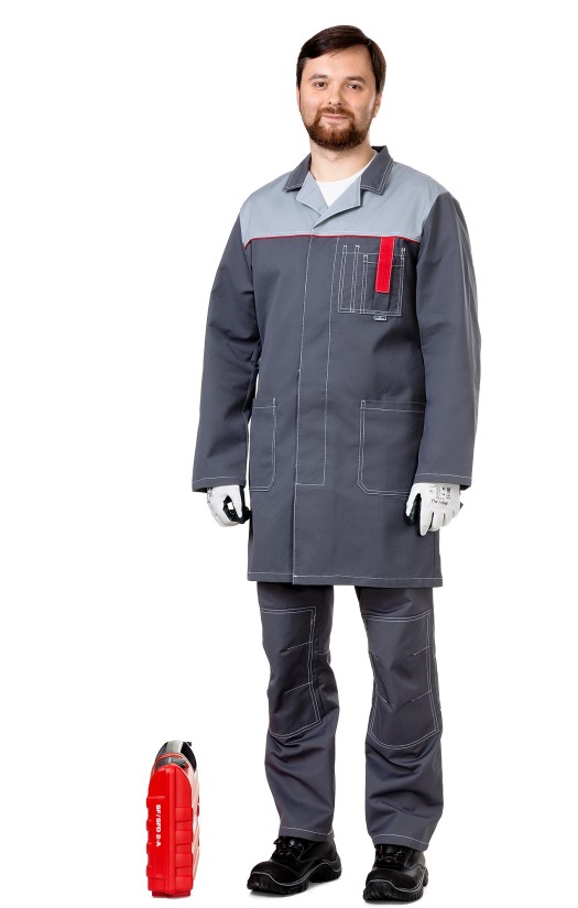 Халат мужской «Сити» темно-серый