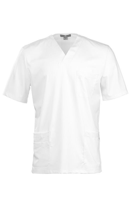 Блуза мужская «Лотос» белая