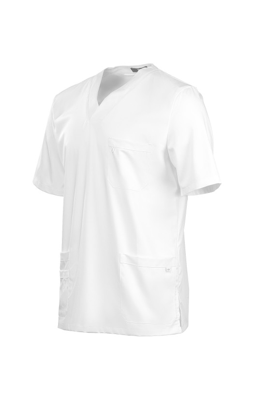 Блуза мужская «Лотос» белая