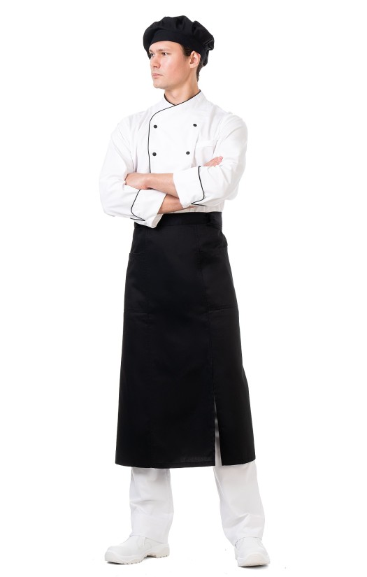 Фартук поварской «Класс» черный
