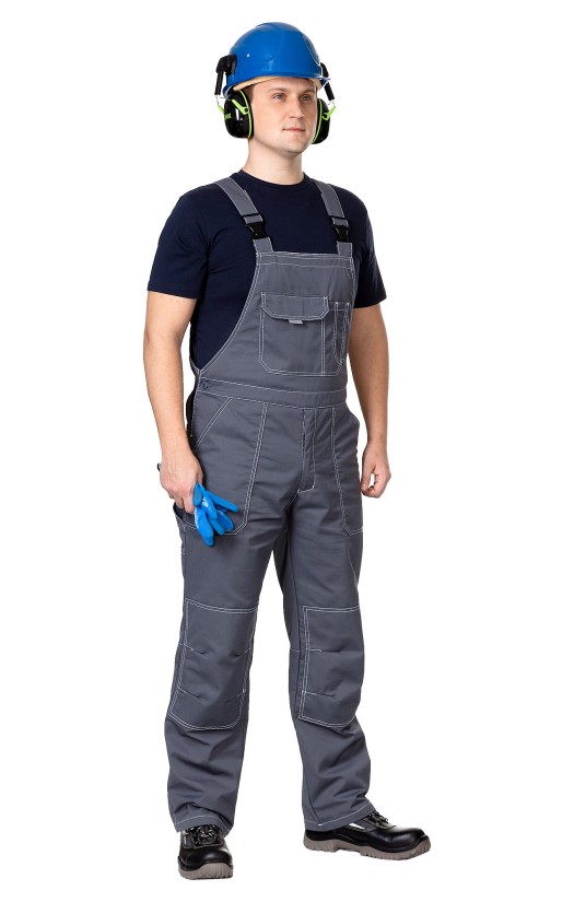 Полукомбинезон мужской летний «Сити» темно-серый