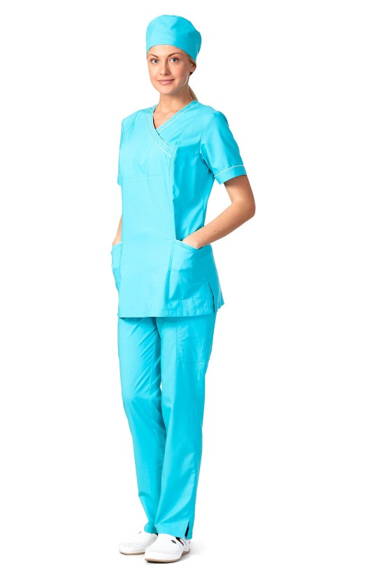 Блуза женская «Афина» бирюзовая