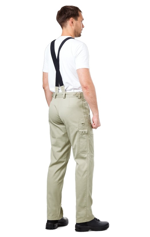 Брюки мужские летние «Пилот» бежево-оливковые
