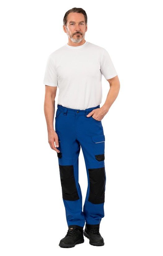 Брюки мужские летние «Фалькон» васильковые