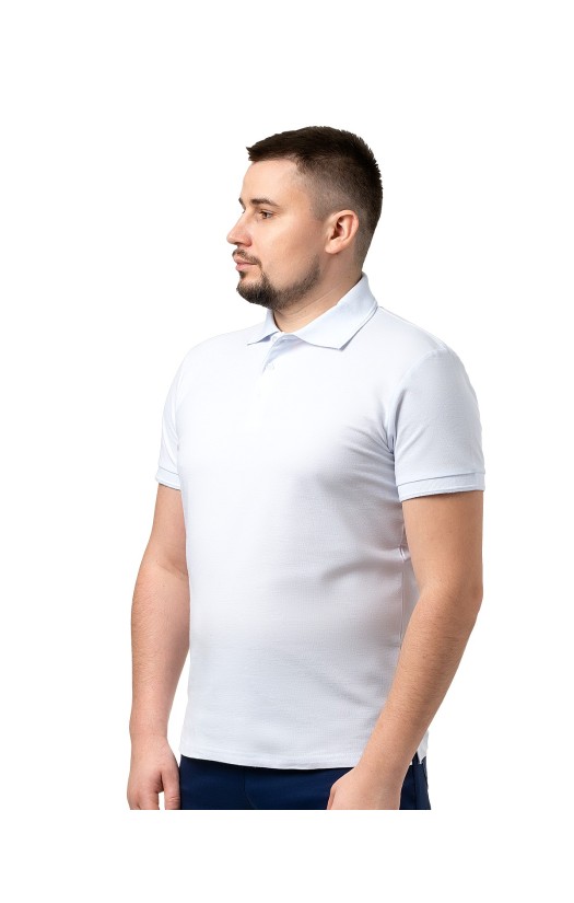 Сорочка с воротником «Поло» белая