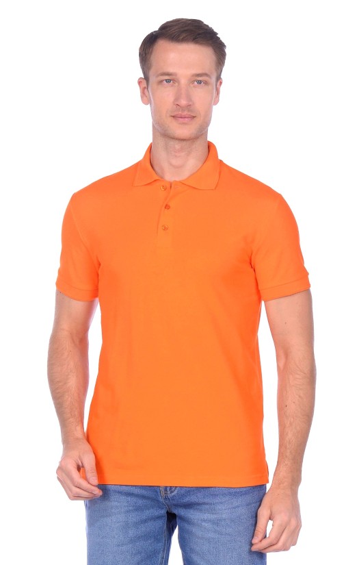 Сорочка с воротником «Поло» оранжевая