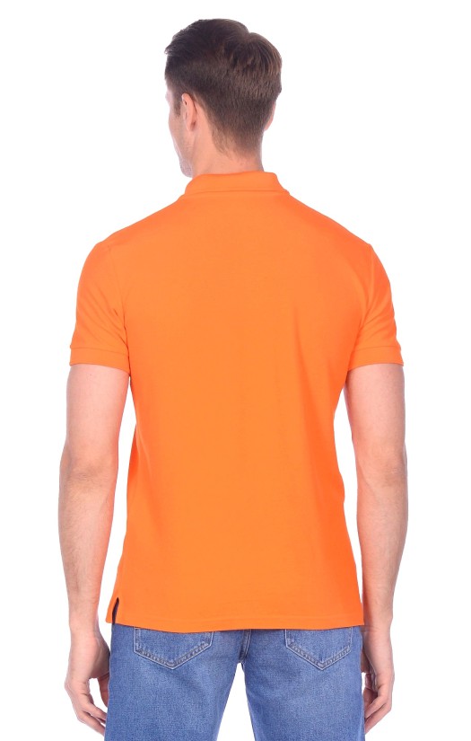 Сорочка с воротником «Поло» оранжевая