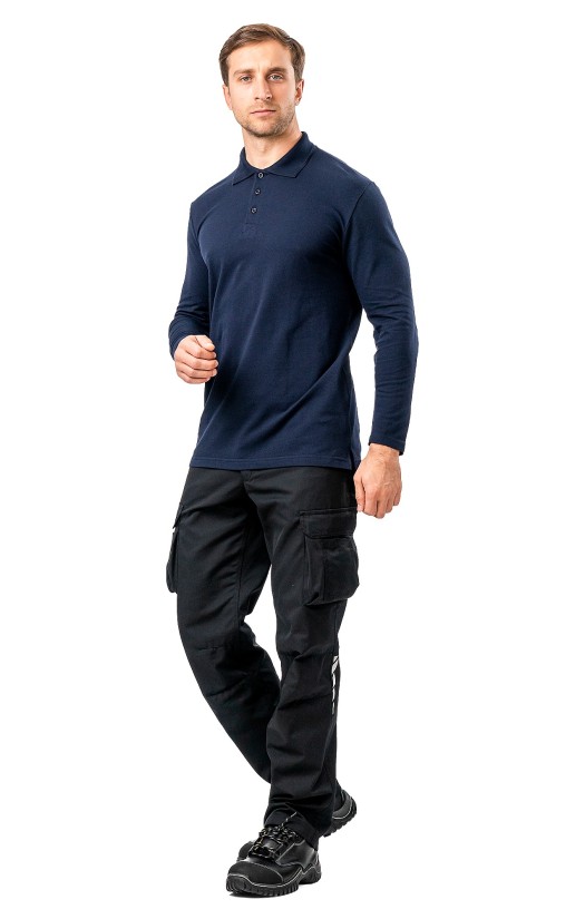 Сорочка с воротником «Поло» длинный рукав