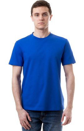 Футболка х/б васильковая