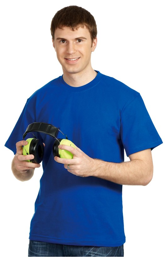 Футболка х/б васильковая