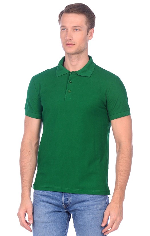 Сорочка с воротником «Поло» зеленая