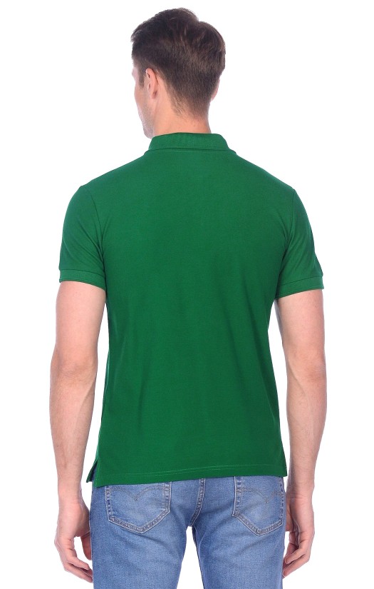 Сорочка с воротником «Поло» зеленая