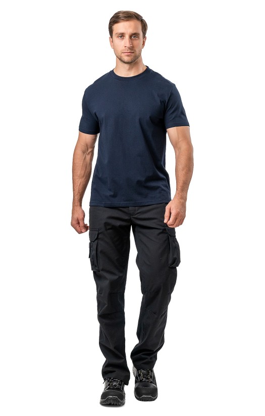 Футболка х/б синяя