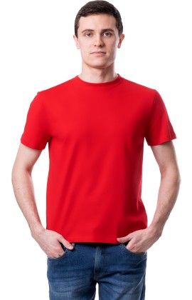 Футболка х/б красная