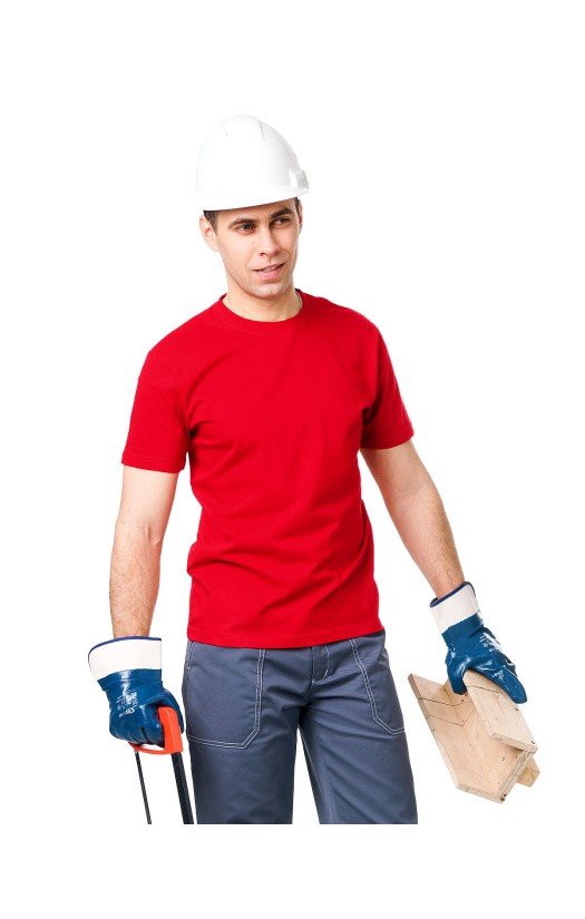 Футболка х/б красная